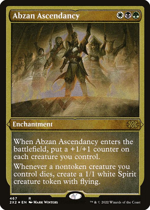 アブザンの隆盛 (Abzan Ascendancy) - Khans of Tarkir (#160) - Illustrated by Mark Winters - Magic: The Gathering Card
