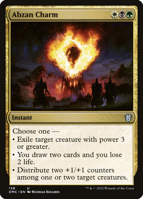 Abzan Charm - Dominaria United Commander Magic card