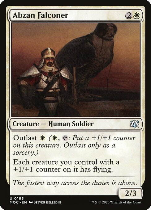 Abzan Falconer - March of the Machine Commander Magic card