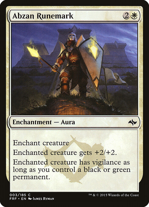 Abzan Runemark - Fate Reforged Magic card