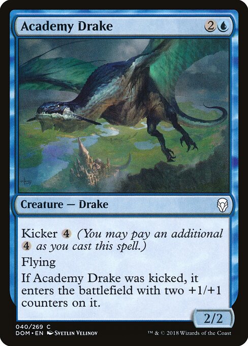 Dragonete da Academia (Academy Drake) - Dominaria (#40) - Illustrated by Svetlin Velinov - Magic: The Gathering Card