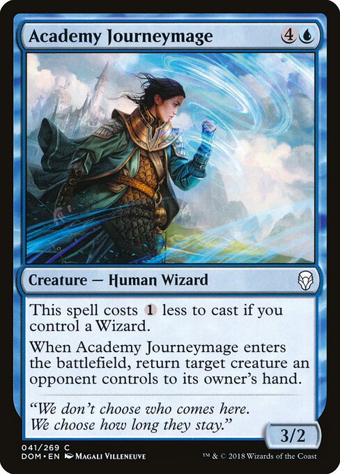 Academy Journeymage - Dominaria (#41) - Illustrated by Magali Villeneuve - Magic: The Gathering Card