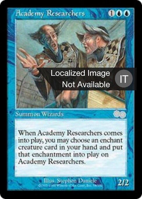 Investigadores de la Academia (Academy Researchers) - Urza's Saga (#58) - Illustrated by Stephen Daniele - Magic: The Gathering Card