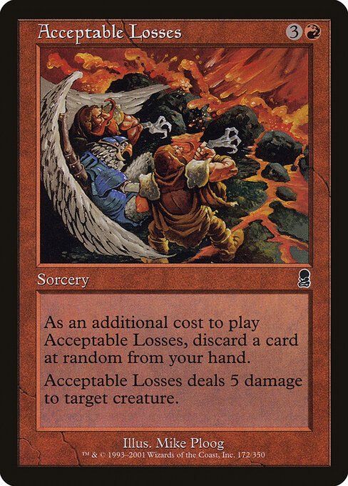Acceptable Losses - Odyssey Magic card