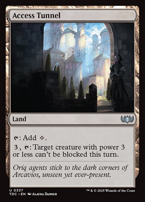 Access Tunnel - Tarkir: Dragonstorm Commander Magic card