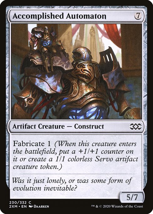 Accomplished Automaton - Double Masters Magic card