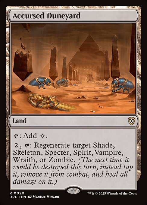 Accursed Duneyard - Aetherdrift Commander Magic card