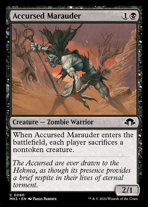 Accursed Marauder - Modern Horizons 3 Magic card