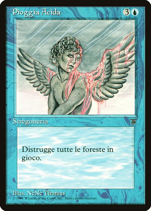 Pioggia Acida (Acid Rain) - Legends (#44) - Illustrated by NéNé Thomas - Magic: The Gathering Card