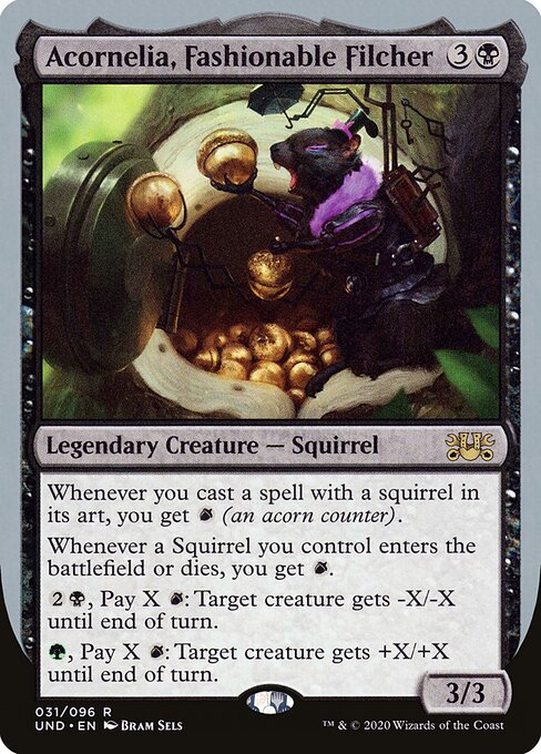 Acornelia, Fashionable Filcher - Unsanctioned Magic card