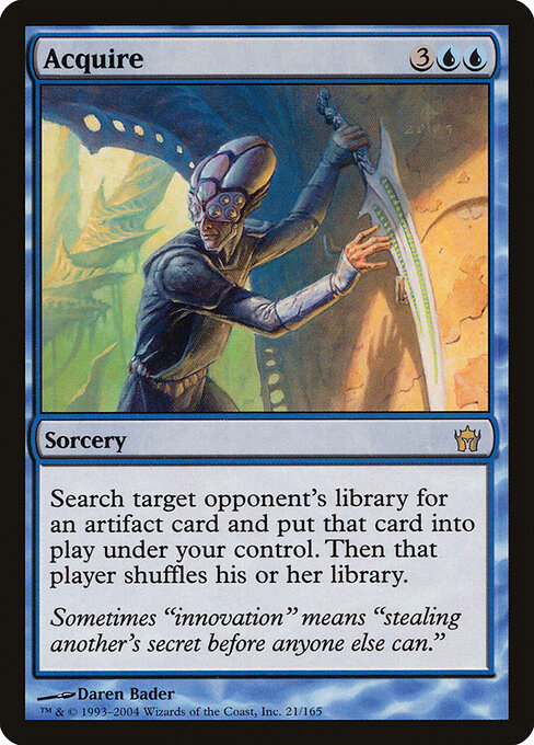 Acquire - Fifth Dawn (#21) - Illustrated by Daren Bader - Magic: The Gathering Card