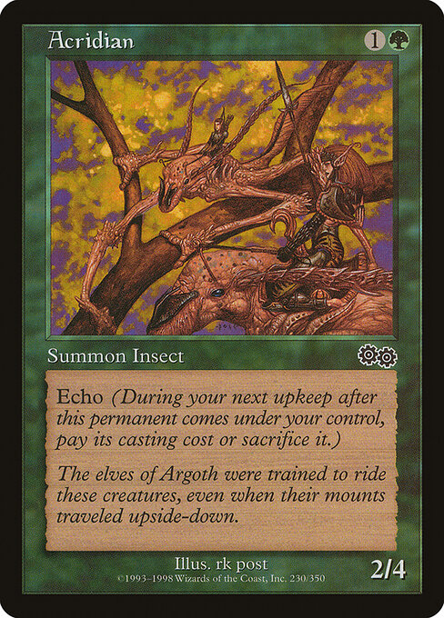 Acridian - Urza's Saga Magic card