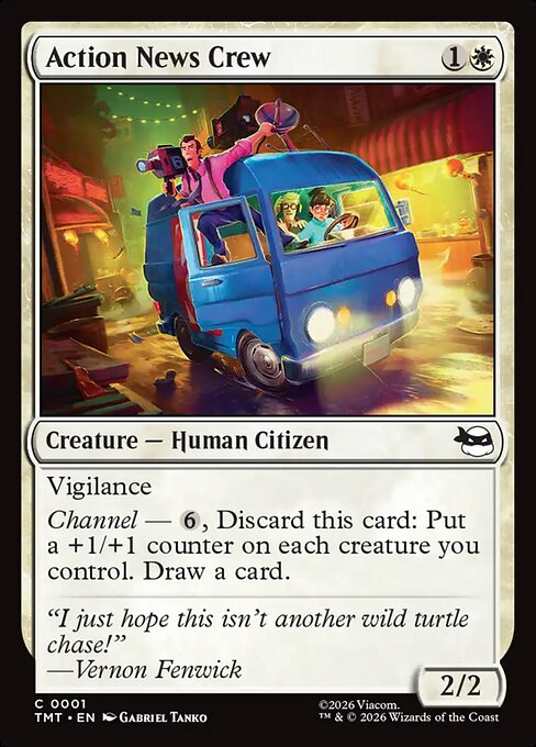 Action News Crew - Teenage Mutant Ninja Turtles Magic card