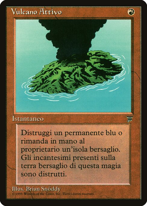 Active Volcano - Masters Edition III (#85) - Illustrated by Justin Hampton - Magic: The Gathering Card
