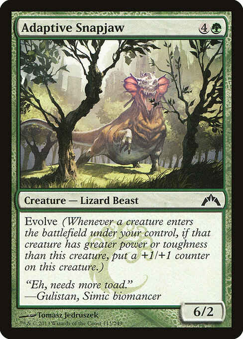 Adaptive Snapjaw - Gatecrash Magic card