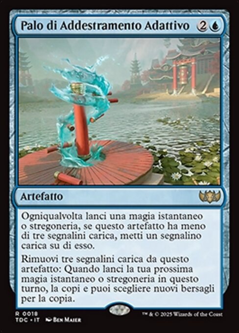 Palo di Addestramento Adattivo (Adaptive Training Post) - Tarkir: Dragonstorm Commander (#18) - Illustrated by Ben Maier - Magic: The Gathering Card