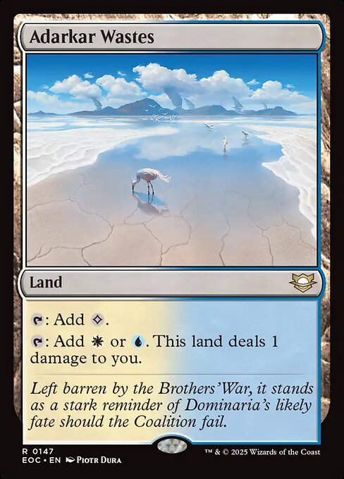 Adarkar Wastes - Edge of Eternities Commander Magic card