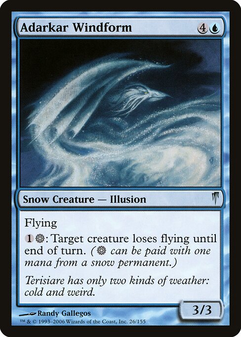 Adarkar Windform - Coldsnap Magic card