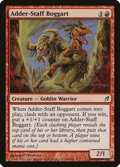 Adder-Staff Boggart - Lorwyn Magic card