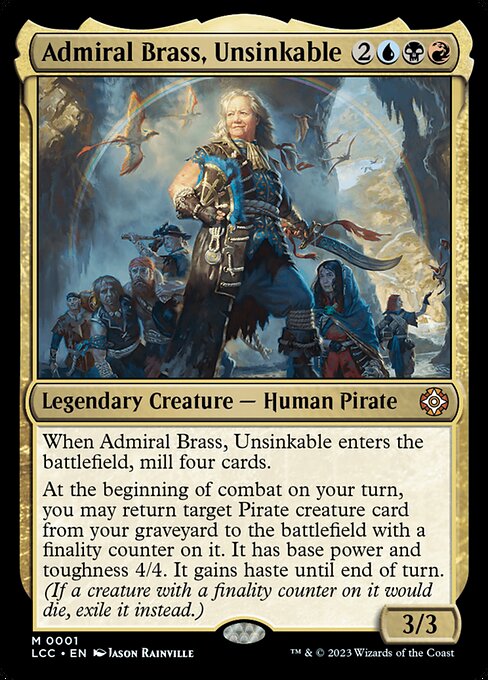 Admiral Brass, Unsinkable - The Lost Caverns of Ixalan Commander Magic card