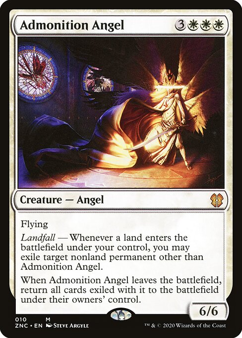 Admonition Angel - Zendikar Rising Commander Magic card