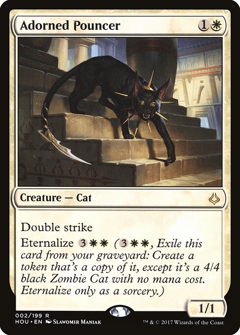 Adorned Pouncer - Hour of Devastation (#2) - Illustrated by Slawomir Maniak - Magic: The Gathering Card