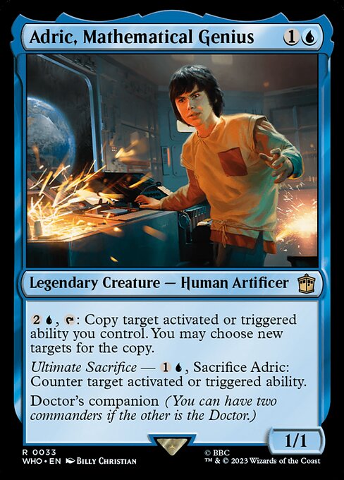 Adric, Mathematical Genius - Doctor Who Magic card