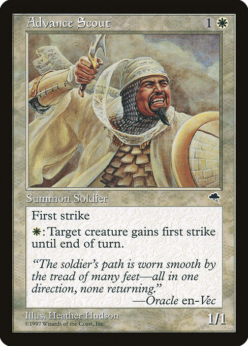 Advance Scout - Tempest (#1) - Illustrated by Heather Hudson - Magic: The Gathering Card