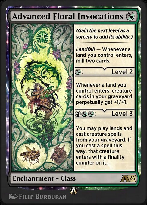 Advanced Floral Invocations - Alchemy: Secrets of Strixhaven (#13) - Illustrated by Filip Burburan - Magic: The Gathering Card