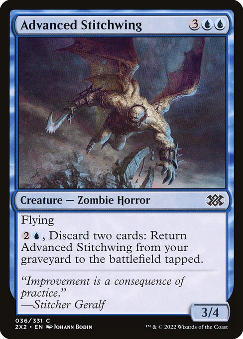 Advanced Stitchwing - Double Masters 2022 Magic card