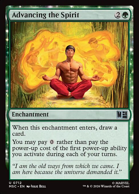 Advancing the Spirit - Marvel Super Heroes Commander Magic card