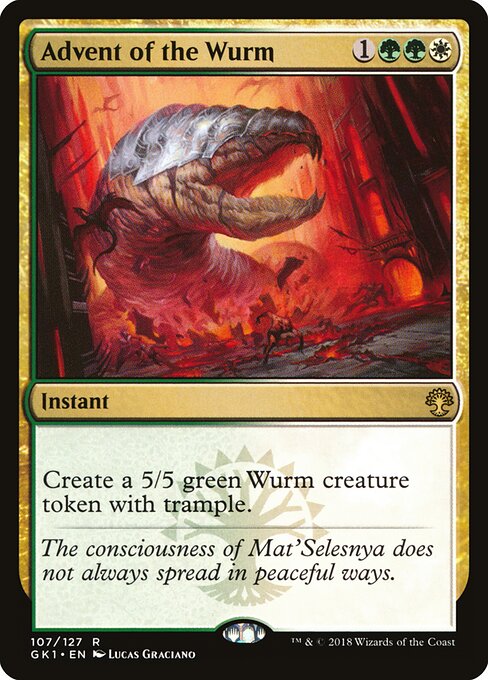 Ankunft des Wurms (Advent of the Wurm) - GRN Guild Kit (#107) - Illustrated by Lucas Graciano - Magic: The Gathering Card