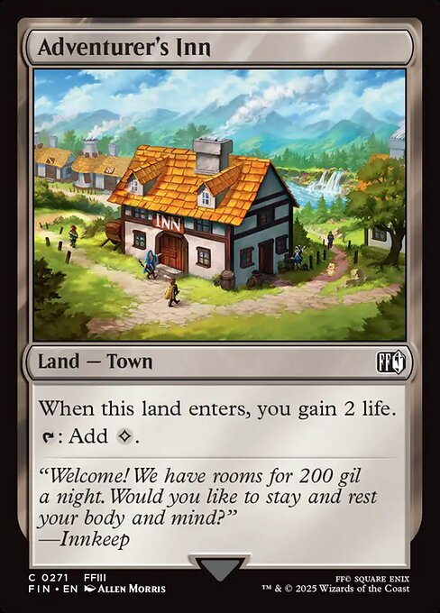 Adventurer's Inn - Final Fantasy Magic card