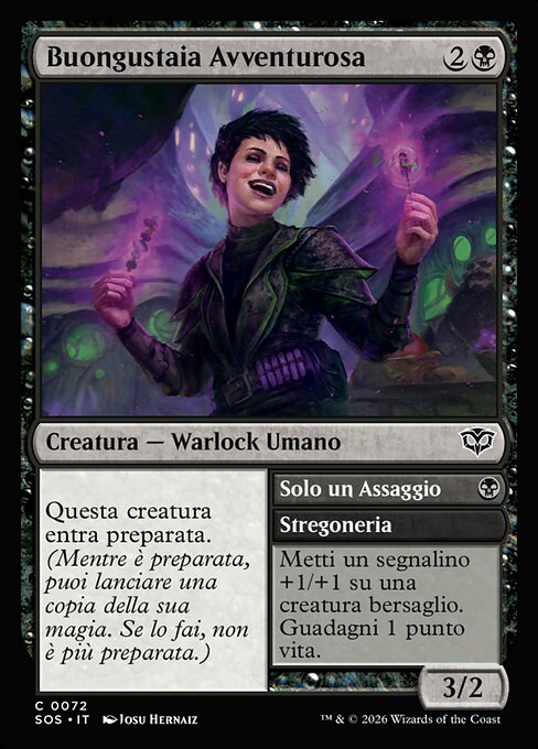 Adventurous Eater // Have a Bite - Secrets of Strixhaven (#72) - Illustrated by Josu Hernaiz - Magic: The Gathering Card