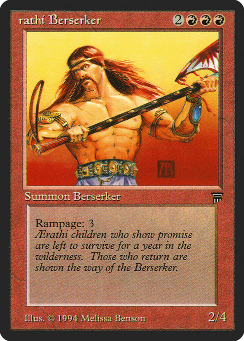 Aerathi Berserker - Legends Magic card