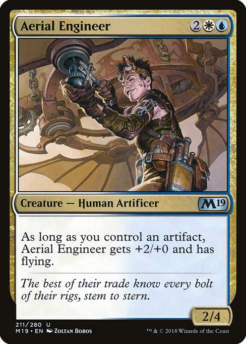 Aerial Engineer - Core Set 2019 Magic card