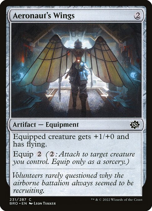 Aeronaut's Wings - The Brothers' War Magic card