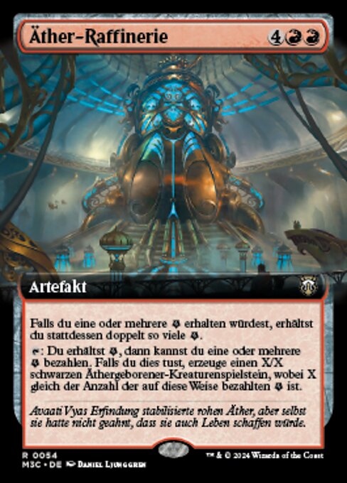 Äther-Raffinerie (Aether Refinery) - Modern Horizons 3 Commander (#54) - Illustrated by Daniel Ljunggren - Magic: The Gathering Card