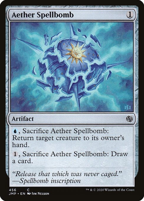 Aether Spellbomb - Jumpstart (#456) - Illustrated by Jim Nelson - Magic: The Gathering Card