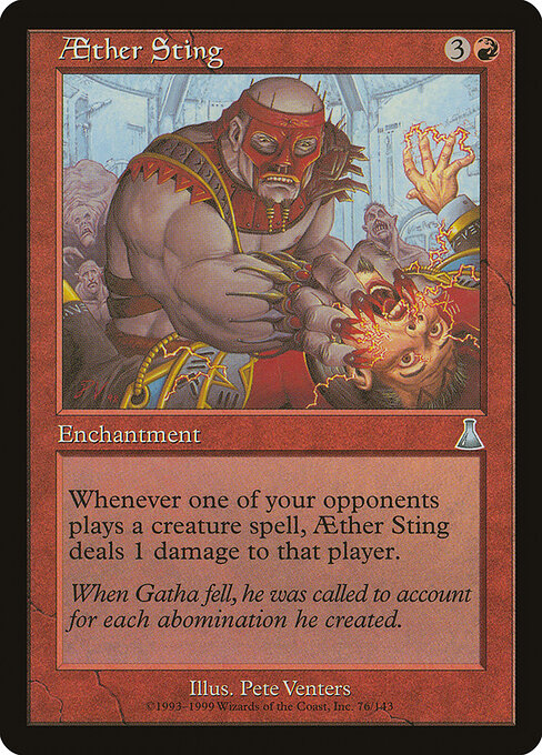 Aether Sting - Urza's Destiny Magic card