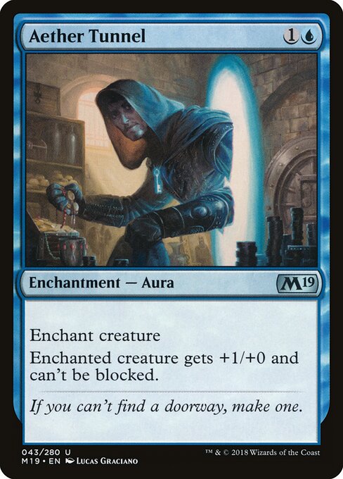 Aether Tunnel - Core Set 2019 Magic card