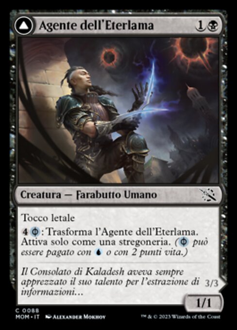 Aetherblade Agent // Gitaxian Mindstinger - March of the Machine (#88) - Illustrated by Alexander Mokhov - Magic: The Gathering Card