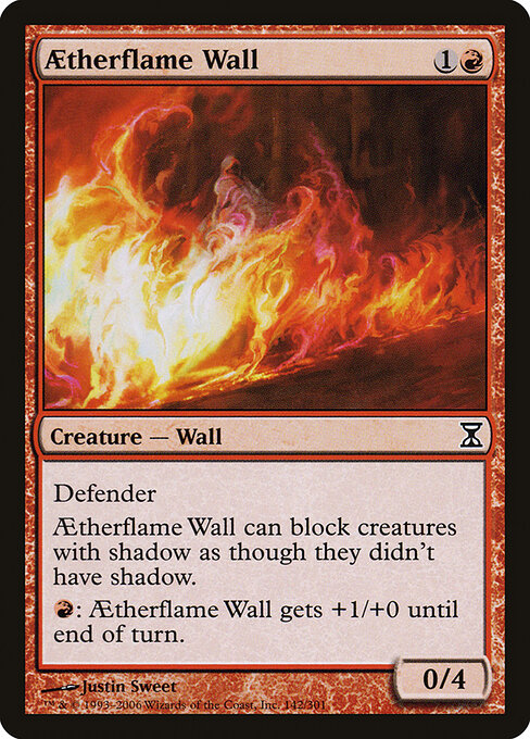 Aetherflame Wall - Time Spiral Magic card