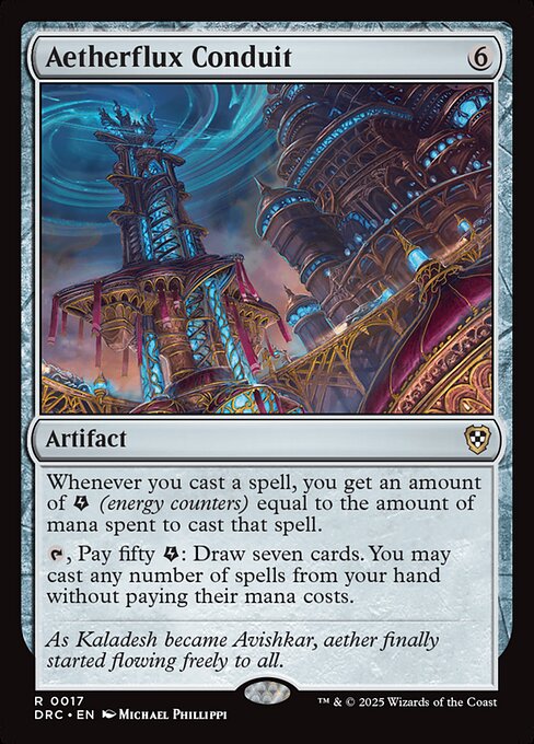 Aetherflux Conduit - Aetherdrift Commander Magic card