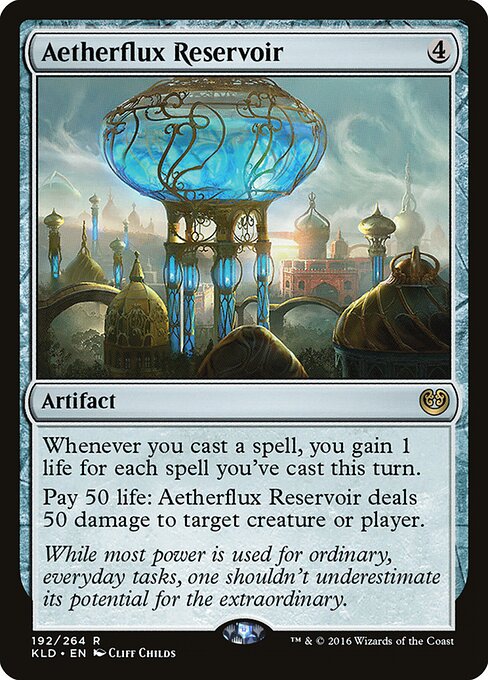 Aetherflux Reservoir - Kaladesh Magic card