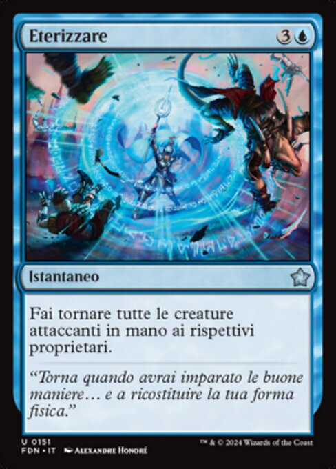 Ätherisieren (Aetherize) - Foundations (#151) - Illustrated by Alexandre Honoré - Magic: The Gathering Card