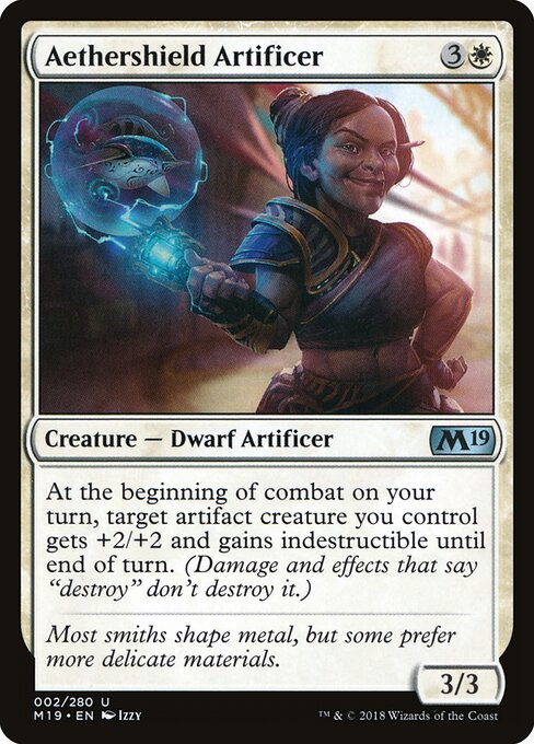 Aethershield Artificer - Core Set 2019 Magic card