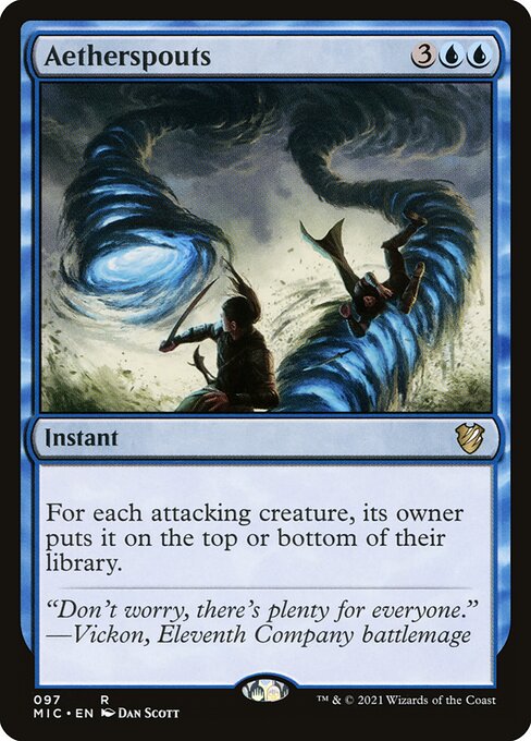 Aetherspouts - Midnight Hunt Commander (#97) - Illustrated by Dan Murayama Scott - Magic: The Gathering Card