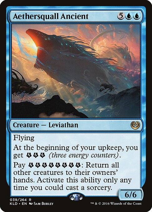 Eterbullidor antiguo (Aethersquall Ancient) - Kaladesh (#39) - Illustrated by Sam Burley - Magic: The Gathering Card
