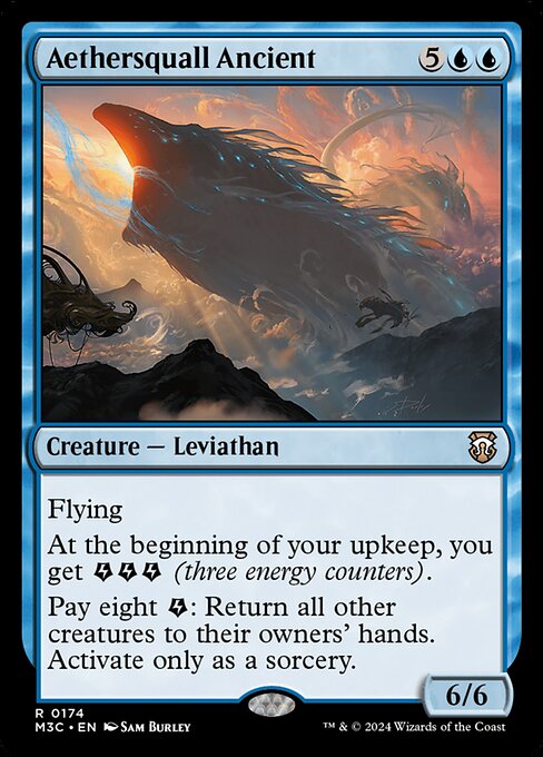 Ancêtre souffléther (Aethersquall Ancient) - Modern Horizons 3 Commander (#174) - Illustrated by Sam Burley - Magic: The Gathering Card